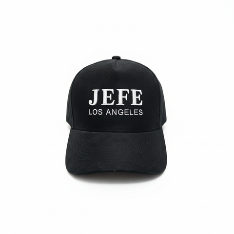JEFE Los Angeles Black Snapback (White Stitch)